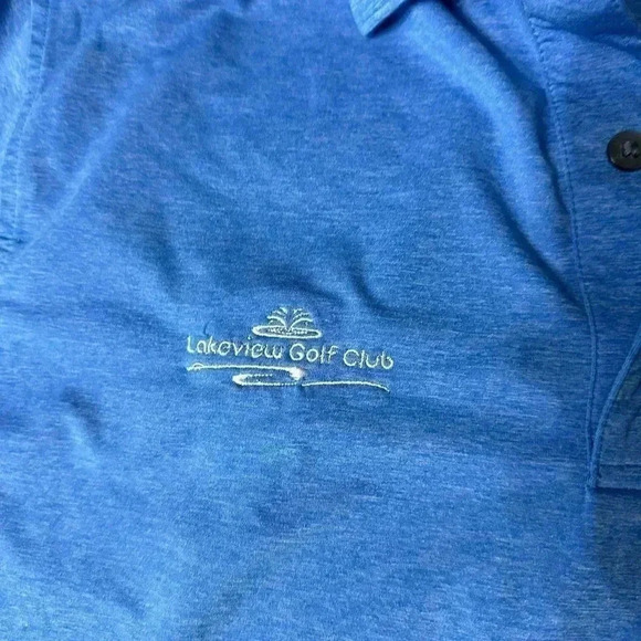 FootJoy Golf Polo Shirt Blue Men’s Size Medium - Picture 3 of 9